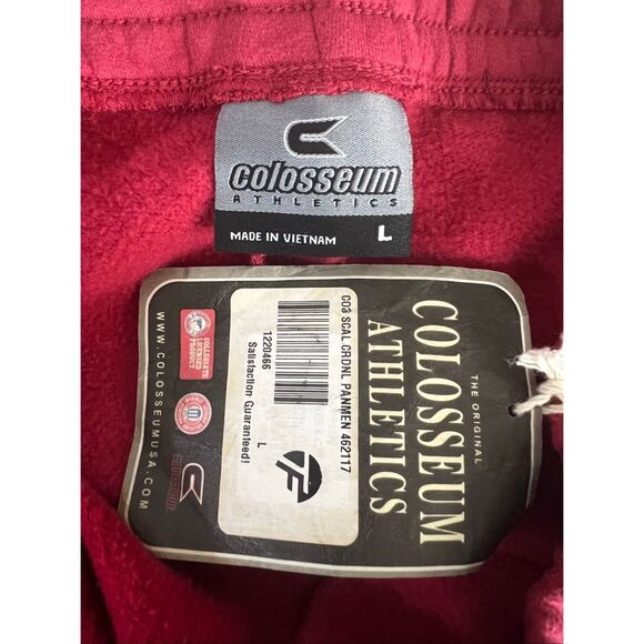 Trojans USC Logo Burgundy Red Drawstring Sweatpants Joggers Colosseum Size L - Picture 9 of 11